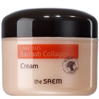 Крем с коллагеном и экстрактом баобаба The Saem Care Plus Baobab Collagen Cream